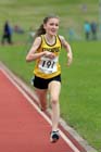 Katy Whitoak (Stockport Harriers) winning the under-15s 1500 metres at the Northern Under-17s and 15s Championships, Liverpool.